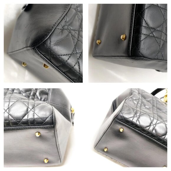 Authentic Christian Dior Leather Hand Bag mon429-110925 - Picture 10 of 16